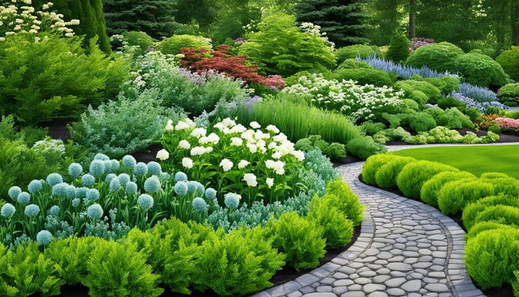 Garden Design with Evergreen Perennials