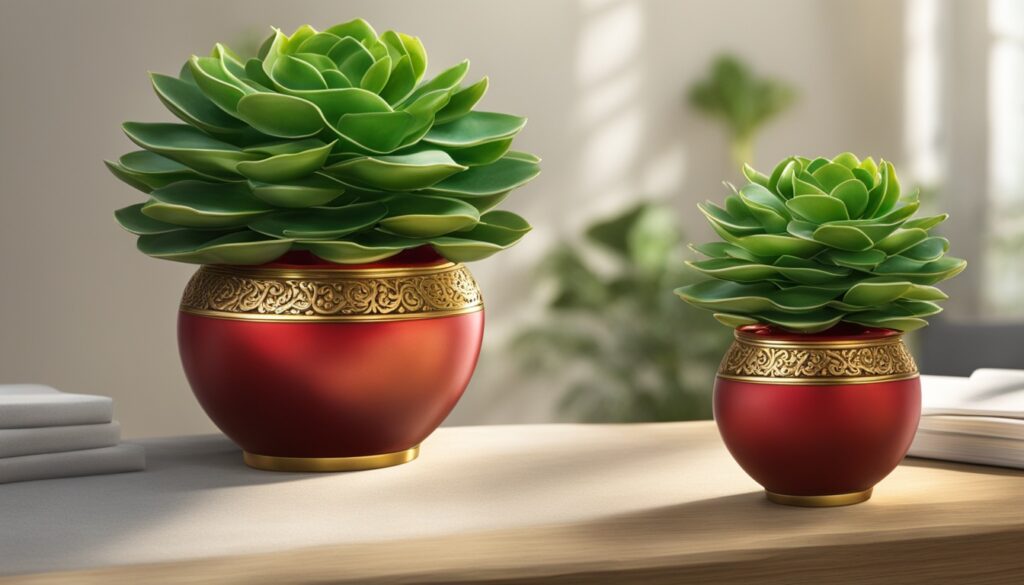 Jade plant feng shui benefits