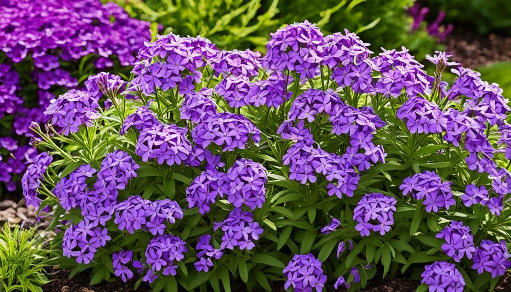 Luminous 'Ultraviolet' Phlox paniculata in bloom