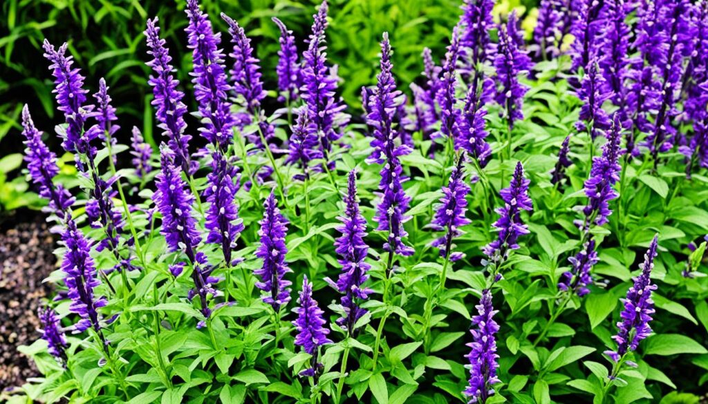 Perennial Salvia in Bloom