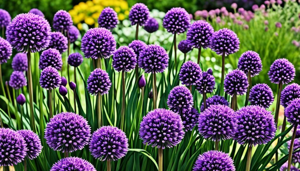 Serendipity Allium in Garden