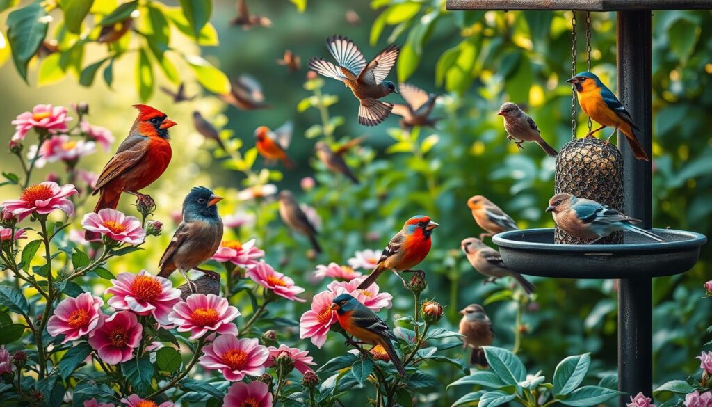 Garden birding techniques