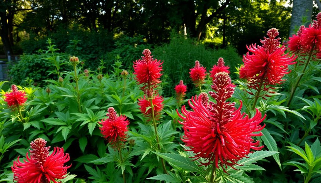 Monarda didyma in a garden