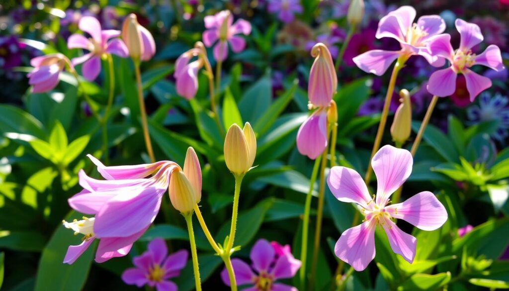 Platycodon grandiflorus in garden