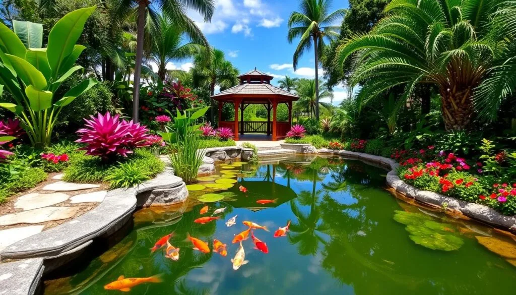 Miami garden pond design ideas