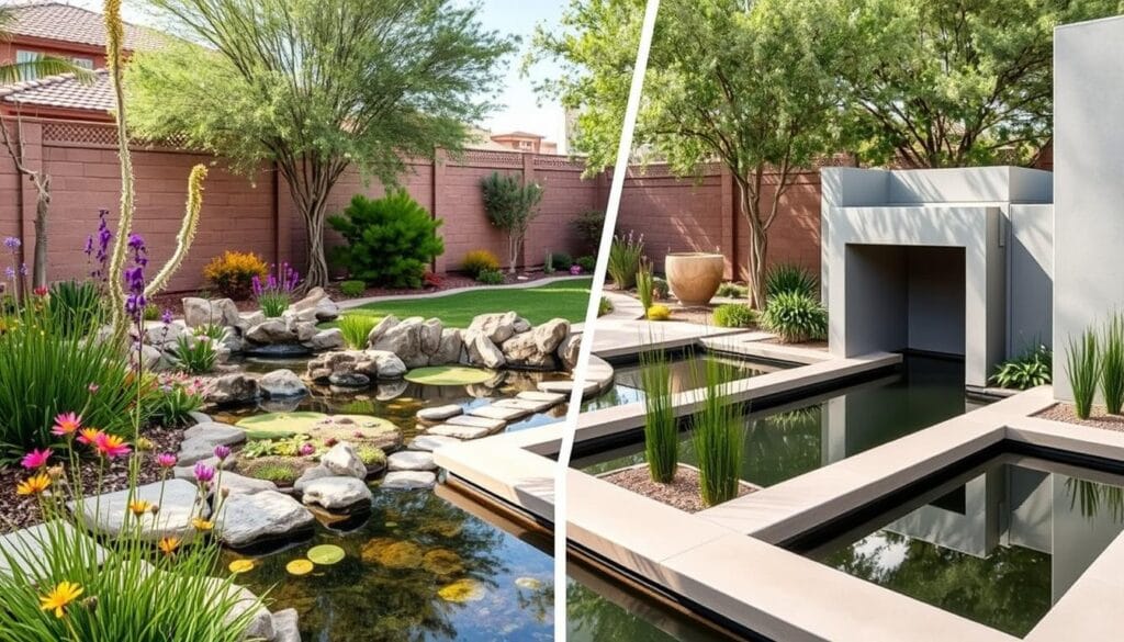 Natural and modern pond designs