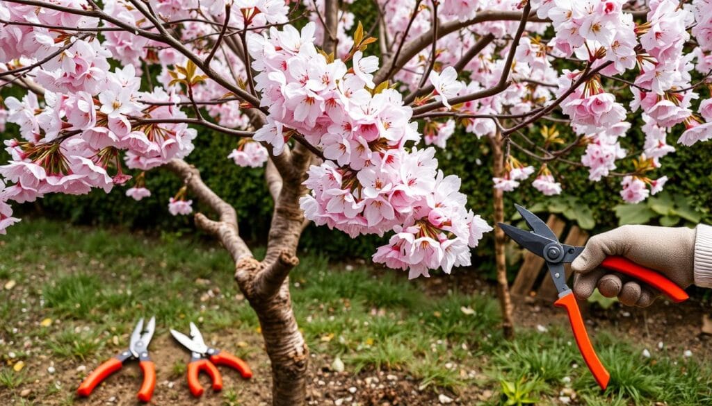 Pruning techniques for Japanese Flowering Cherry