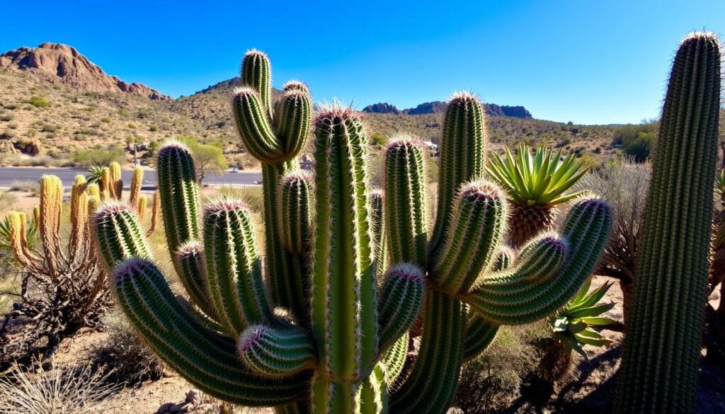 Saguaro cactus growth patterns
