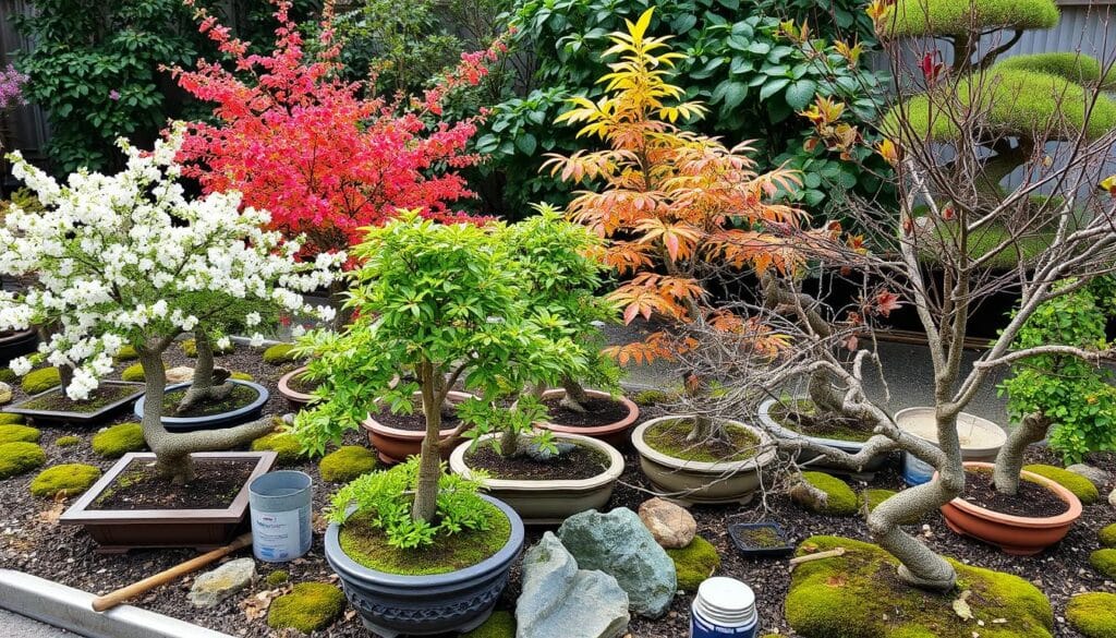 Seasonal care for bonsai trees
