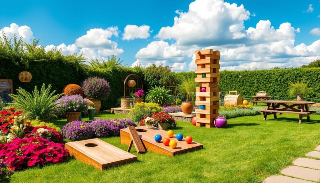 Setting up garden for active garden adventures