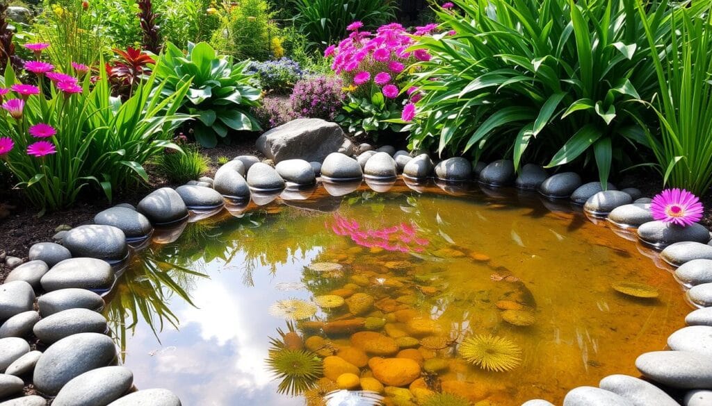 Small pond landscaping