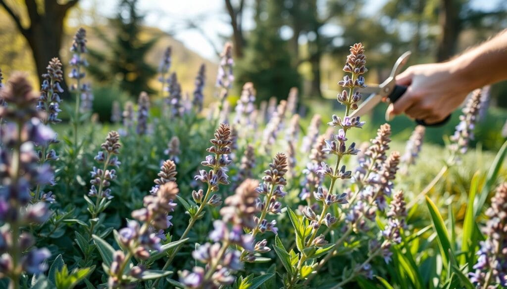 Spring pruning of Russian sage