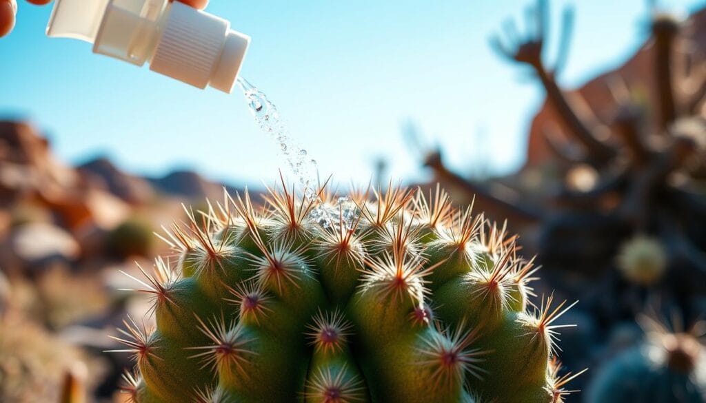 Bunny Ears Cactus watering