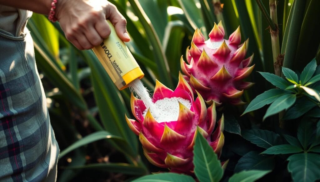 Dragon fruit fertilizer application