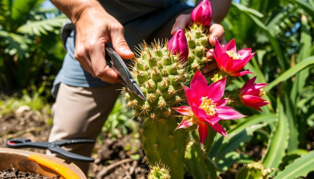 Dragon fruit pruning techniques
