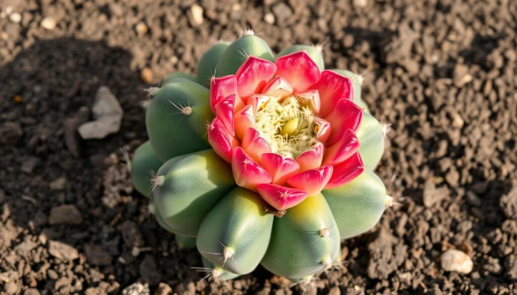 Moon cactus in well-draining soil