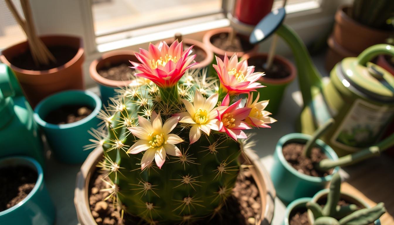 Pincushion Cactus (Mammillaria crinita)