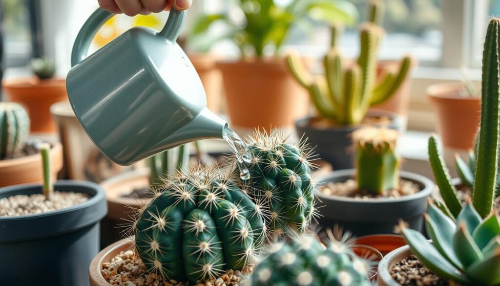 Watering cacti techniques