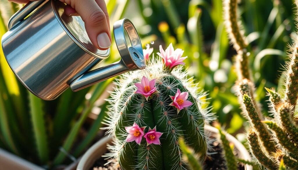 Watering techniques for Old Lady Cactus